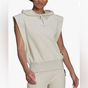 ADIDAS Studio Lounge Hooded Tee in Botanic Green